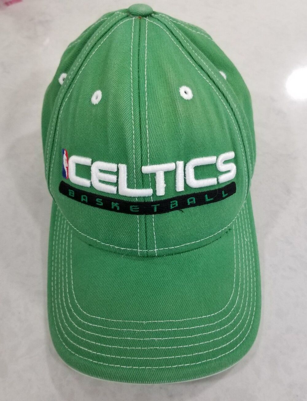 Boston Celtics Basketball Hat Adidas NBA Green Adjustable Vintage 2009–2013 READ
